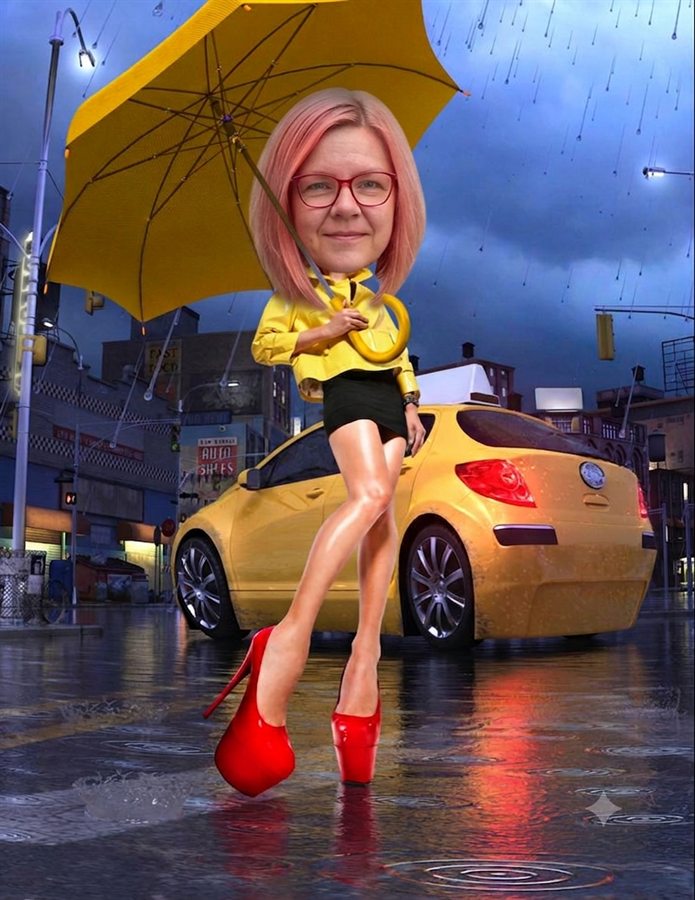 Výsledok - ja zasadená do prostredia a pózy z referencie