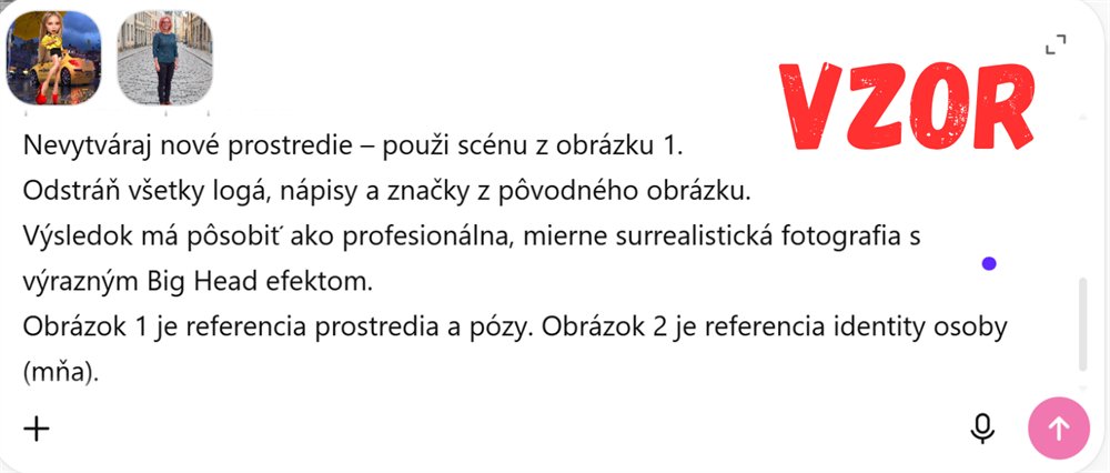 Vzor nastavenia - ja do referenčnej scény
